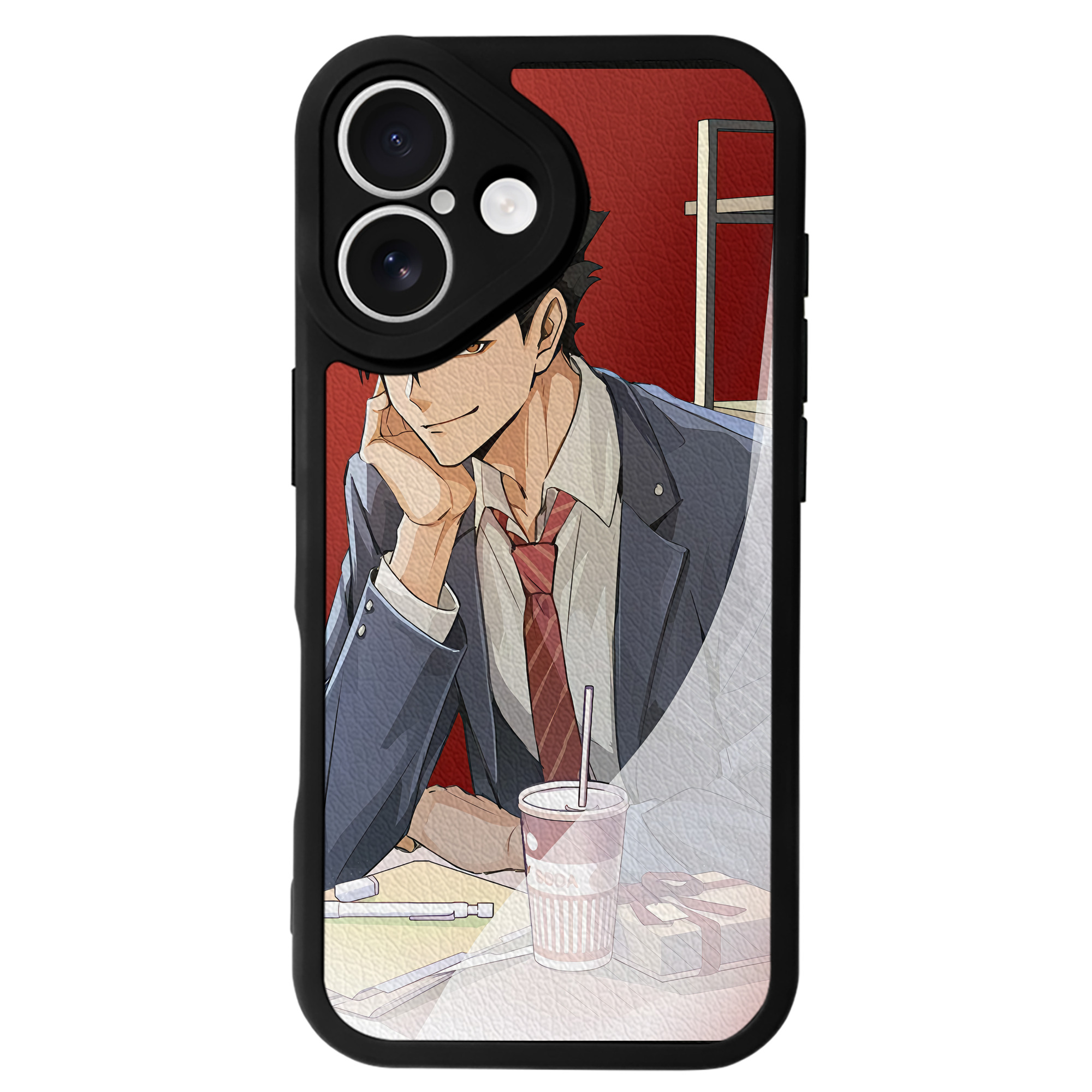 （画像用） ハイキュー!! Haikyu!! 【iPhone 16シリーズ対応】シリコンスマホケース（レザー調） 材質：シリコン